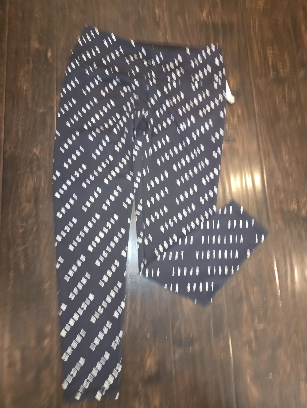 Victoria Secret Sport Navy Logo-Print Leggings
